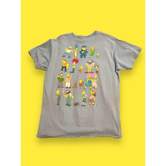 The Simpsons Springfield Homer Bart Marge Lisa Mr. Burns Krusty Large T-Shirt - Picture 6 of 14